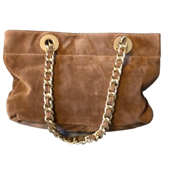 Le Château Tan Suede hobo bag - Picture 1 of 7